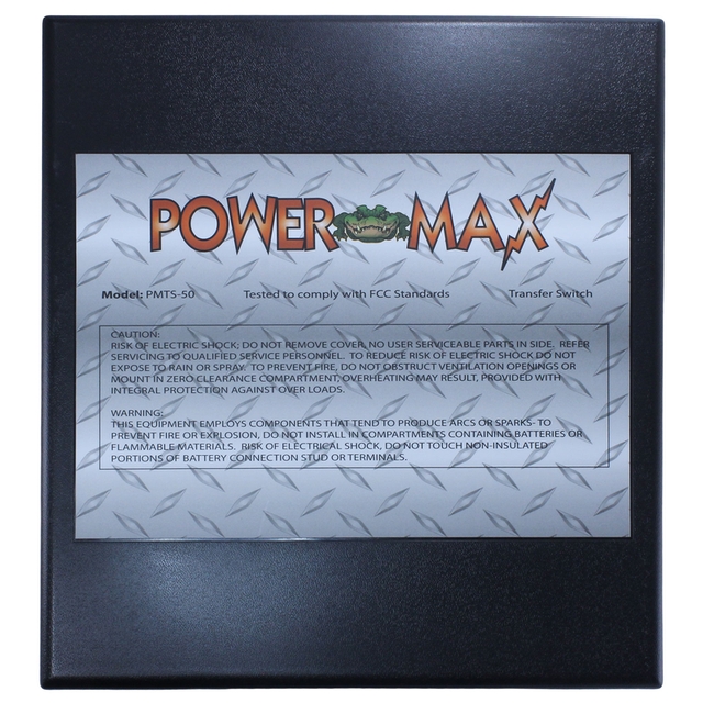 PowerMax PMTS50 AMP 120 240 VAC RV GENERATOR AUTOMATIC TRANSFER SWITCH