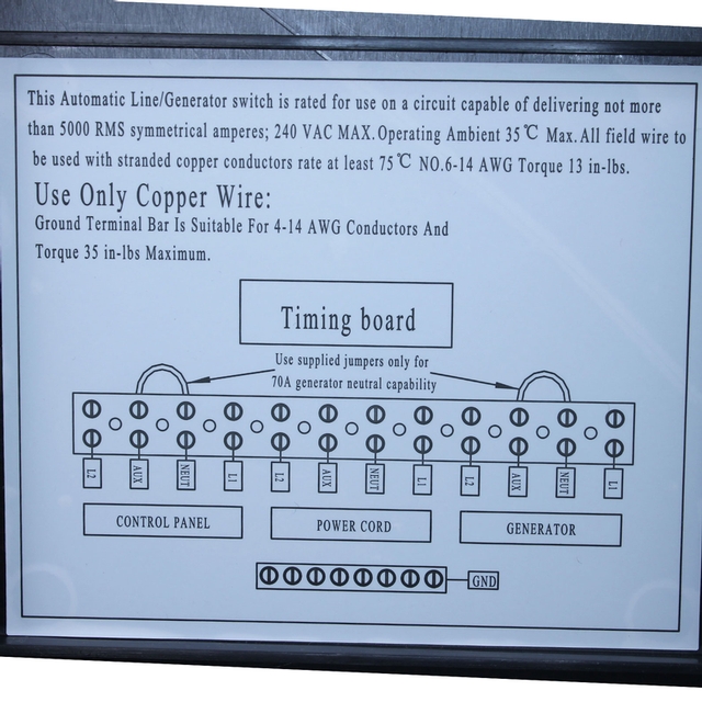 PowerMax PMTS50 AMP 120 240 VAC RV GENERATOR AUTOMATIC TRANSFER SWITCH
